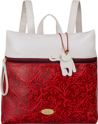 

Holii POPPY 01-EMB SOFT NAPA PU SOFT NAPA PU-RED TWO TONE LIF WHIT 2.5 L Backpack(Red, White)