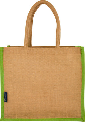 

Promise Bags Perfect Eco Friendly Naturally processed Multipurpose Reusable Jute Bags(Green Boarder) Multipurpose Bag(Green, 10 L)