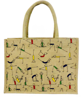 

EWB Natural color yoga Printed Bag Multipurpose Bag(Brown, 5 L)