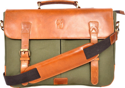 

itadia cotton genuine leather olive bag Waterproof Multipurpose Bag(Green, 43 L)