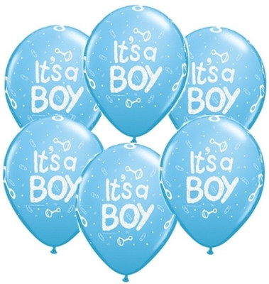 

Theme My Party Solid Its a boy Balloon(pack of 10) Balloon(Blue, Pack of 10)