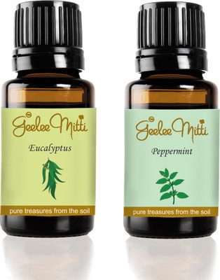 

Geeleemitti Pure Eucalyptus and Peppermint Essential Oil Combo Pack of 2(20 ml)