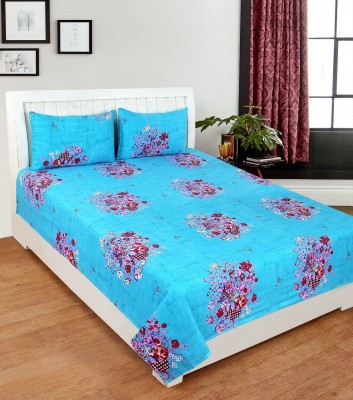 

KD SALES 200 TC Polycotton Double Floral Bedsheet(Pack of 1, Multicolor)