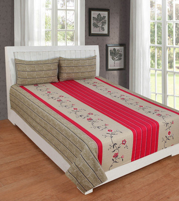 

KD SALES 200 TC Polycotton Double Floral Bedsheet(Pack of 1, Multicolor)