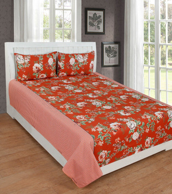 

KD SALES 200 TC Polycotton Double Floral Bedsheet(Pack of 1, Multicolor)