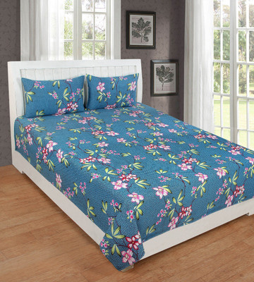 

KD SALES 200 TC Polycotton Double Floral Bedsheet(Pack of 1, Multicolor)