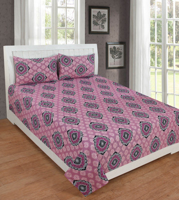 

KD SALES 200 TC Polycotton Double Self Design Bedsheet(Pack of 1, Multicolor)