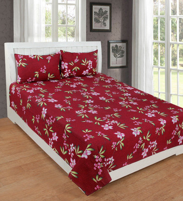 

KD SALES 200 TC Polycotton Double Floral Bedsheet(Pack of 1, Multicolor)
