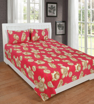 

KD SALES 200 TC Polycotton Double Floral Bedsheet(Pack of 1, Multicolor)