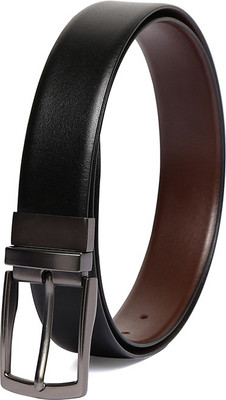 

Chisel Men Formal Black Genuine Leather Reversible Belt