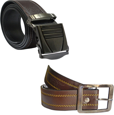 

LOOPA Men Formal Brown Synthetic Belt