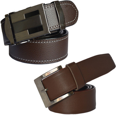 

LOOPA Men Formal Brown Synthetic Belt