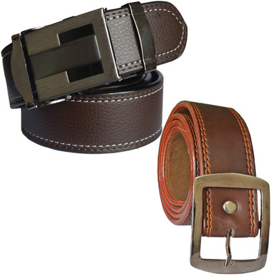 

LOOPA Men Formal Brown Synthetic Belt