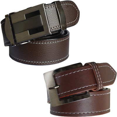 

LOOPA Men Formal Brown Synthetic Belt