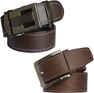 

LOOPA Men Formal Brown Synthetic Belt