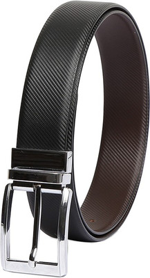 

Chisel Men Formal Black Genuine Leather Reversible Belt