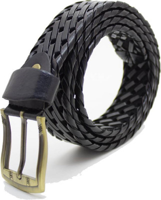 

DELMA Men Black Genuine Leather Belt