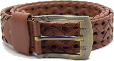 

DELMA Men Tan Genuine Leather Belt, Tan colour