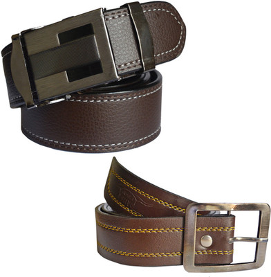 

LOOPA Men Formal Brown Synthetic Belt
