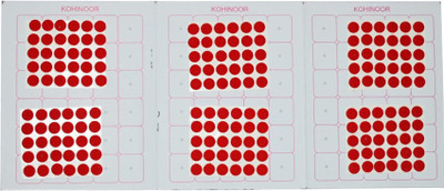 

Kohinoor Red Round Bindi For Woman Woman Red Bindis(Stick On)