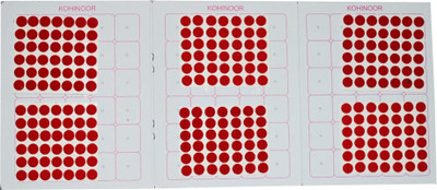 

Kohinoor Red Round Bindi For Woman Woman Red Bindis(Stick On)