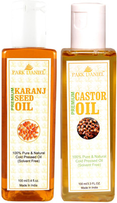 

Park Daniel Premium Karanj oil and Castor oil combo of 2 bottles of 100 ml (200ml) Hair Oil(200 ml)