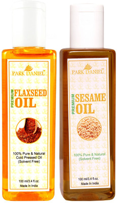 

Park Daniel Premium Flaxseed oil and Sesame oil combo of 2 bottles of 100 ml (200ml) Hair Oil(200 ml)