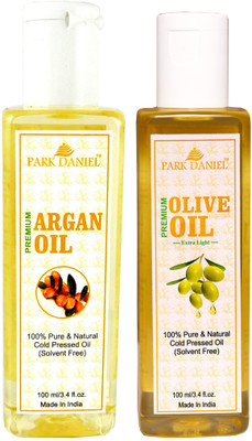 

Park Daniel Premium Argan oil and Oilve oil combo of 2 bottles of 100 ml (200ml) Hair Oil(200 ml)