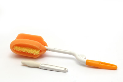 

Rikang Sponge Bottle & Nipple brush(Orange)