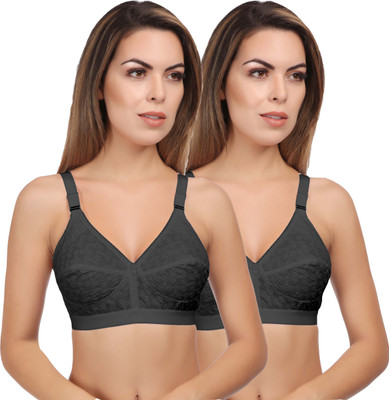 Eve's Beauty Women Full Coverage Bra(Black)