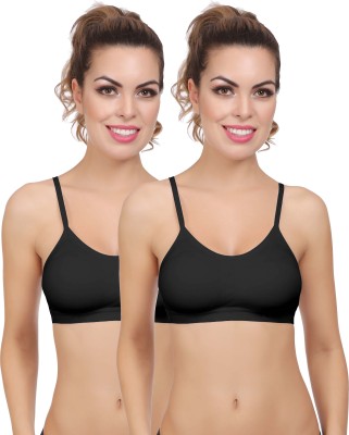 Eve's Beauty Seamless Women Sports Bra(Black)