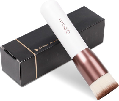 

DUcare Kabuki Professional Foundation Makeup Flat Top Face Liquid Blend Powder Cream Foundation Blush Brush, Makeup Tool,Rose Golden and white (Flat Top Kabuki Foundation brush)(Pack of 1)