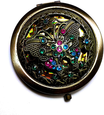 

digimall Designer Compact Pocket Mirror for Makeup Butterfly Design