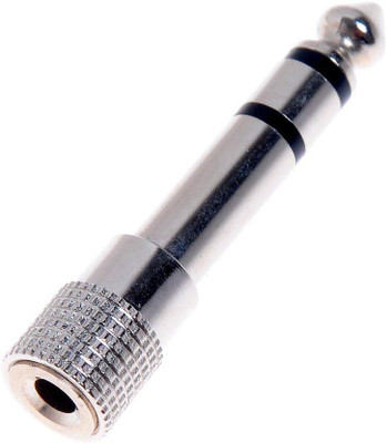 

GVAAS Silver Plated 6.5mm 1/4" Male plug to 3.5mm 1/8" Female Jack Stereo Headphone Headset Audio Adapter Plug for Microphone Headphone Adapter(AMPLIFIER, SPEAKERS, GUITARS, DJ MIXER, SOUND SYSTEM, TABLET, MOBILES, LAPTOP, PC, ELECTRONIC SYNTHESIZER, ELEC