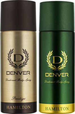 

Denver HAMILTON & PRESTIGE Deodorant Spray - For Men(330 ml, Pack of 2)