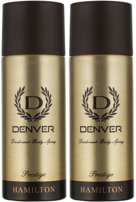 Denver PRESTIGE Deodorant Spray - For Men(330 ml, Pack of 2)