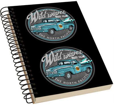 

SALTINE A5 Notebook(Vintage Acrylic Notebook, Multicolor)
