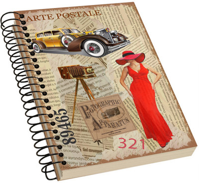 

SALTINE A5 Notebook(Vintage Acrylic Notebook, Multicolor)