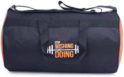 

Vcart Polyster Stop Wishing Start Doing Orange Gym Bag(Multicolor)