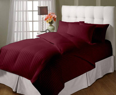 Jaipurlinen King Cotton Duvet Cover(Maroon)