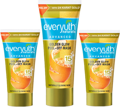 

EVERYUTH NATURALS GOLDEN GLOW PEEL OFF MASK 90 GM +GOLDEN GLOW PEEL OFF MASK 50 GM(50 g)