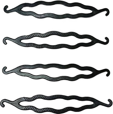 

Jampak™ Combo Pack Of 4Pc Hair Accessories Set Of Hair Puff Maker Hair Accessory Set(Black)
