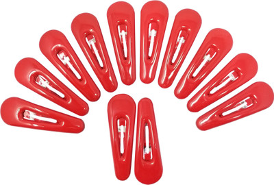 

Evolution Evogirl Everyday Use Premium Quality 5.5 cm Hair Clip Good Grip Glossy Red TicTac Pins, Medium, For Women Tic Tac Clip(Red)