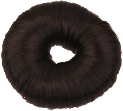 

Jampak™ Hair Donut Up Do Hair Ring Hairstyler Bun creator Bridal Hair Piece (Jet Black) Bun(Black)