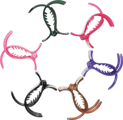 

Evolution Evogirl Everyday Use 5 cm Long Cluther Good Grip Butterfly Multicolored Bright Shades Claw Clips, Small, For Women Hair Claw(Multicolor)