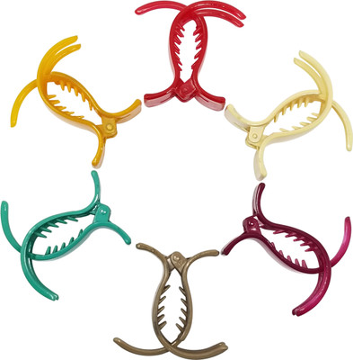 

Evolution Evogirl Everyday Use 5 cm Long Cluther Good Grip Butterfly Multicolored Light Shades Claw Clips, Small, For Women Hair Claw(Multicolor)