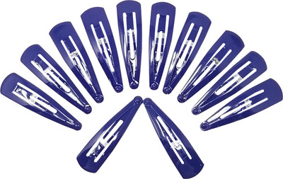 

Evolution Evogirl Everyday Use Triangular Metal 5 cm Hair Clip Good Grip Blue TicTac Pins, Medium, For Women Tic Tac Clip(Blue)