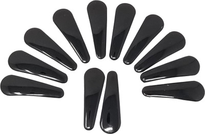 

Evolution Evogirl Everyday Use Premium Quality 5.5 cm Full Cover Hair Clip Good Grip Glossy Black TicTac Pins, Medium, For Women Tic Tac Clip(Black)