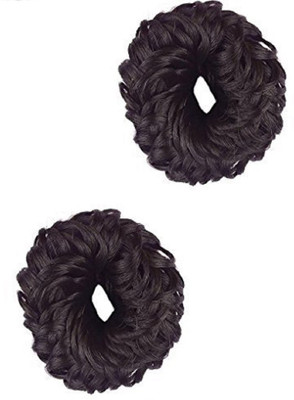 

Jampak™ Hair Accessories (Black) 2 Hair Juda Band (Small) Rubber Band Style Rubber Band(Brown)