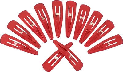 

Evolution Evogirl Everyday Use Triangular Metal 5 cm Hair Clip Good Grip Red TicTac Pins, Medium, For Women Tic Tac Clip(Red)